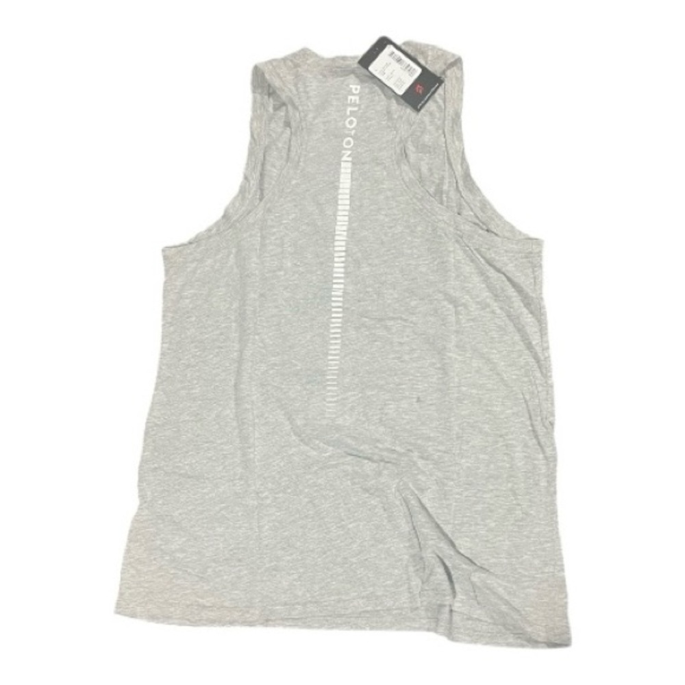 Peloton straight racer tank- Heather Gray women size large -new with tags - Picture 2 of 3